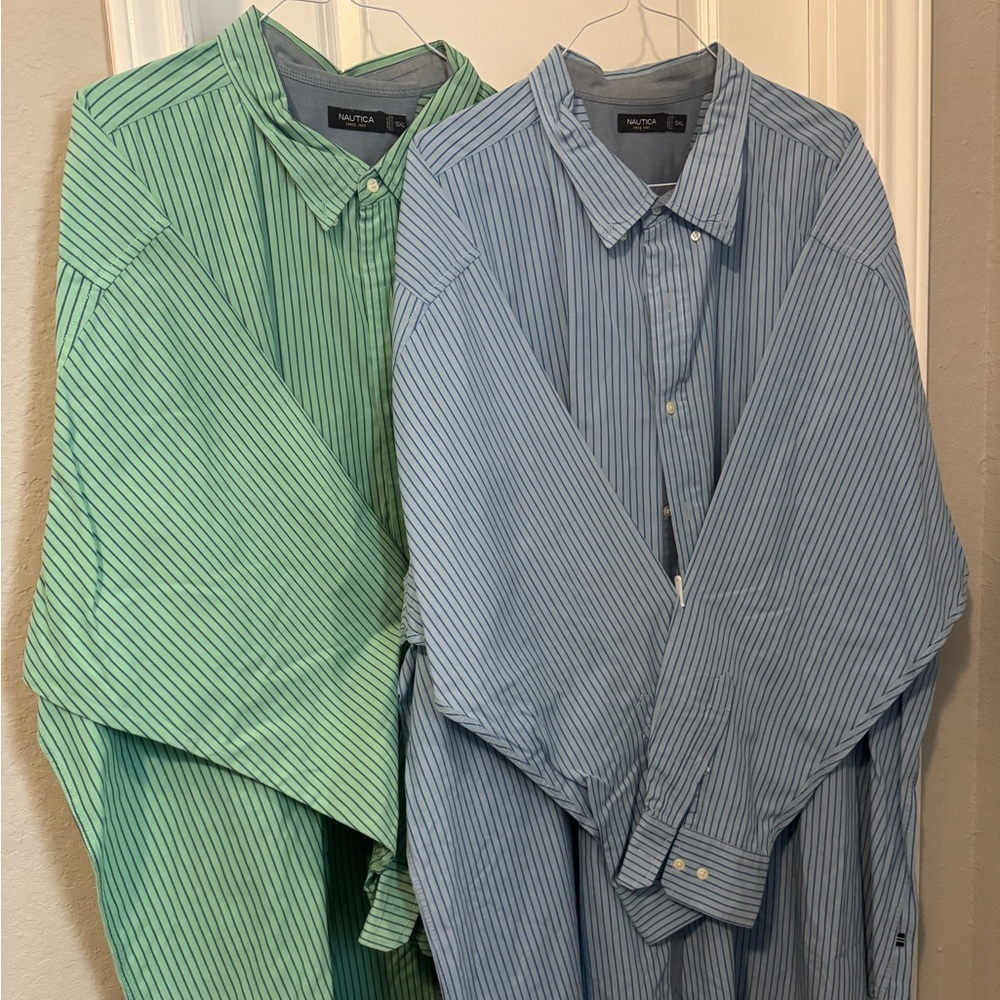 Set of 2 5XL Nautica Men’s dress shirts
